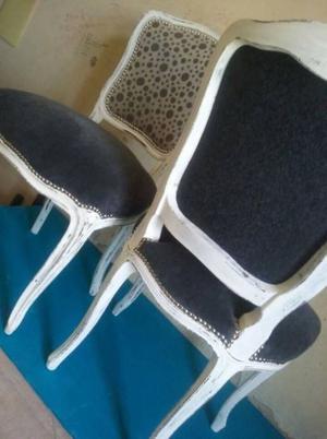 sillas con tapizado nuevo a eleccion en pana o chenill