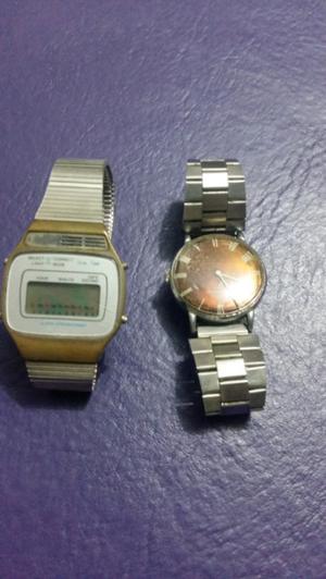 2 relojes antiguos de pulsera