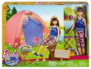 Barbie Campamento Divertido Tienda, Capitán Muñeca Y Acce