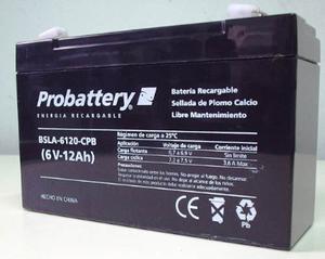 Bateria Para Auto Juguete Electrico Gel 6v 12a Probattery