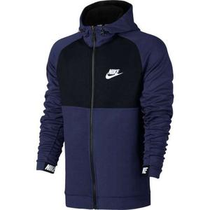 Campera Nike Spring Av15 Full Zip Hoodie Blue