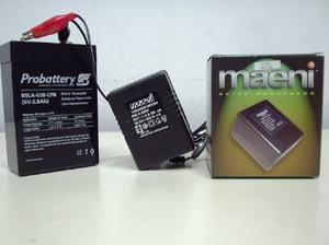 Cargador Baterias De Gel 6v Maeni 700 Mah Moto Plomo-calcio