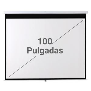 Pantalla Proyector Proyeccion 100 Pulgadas Portatil Manual