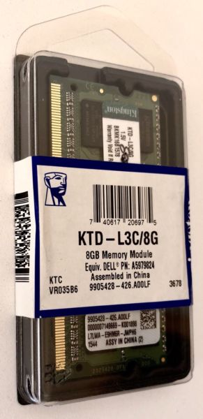 RAM Sodimm DDR3 8gb kingston mhz