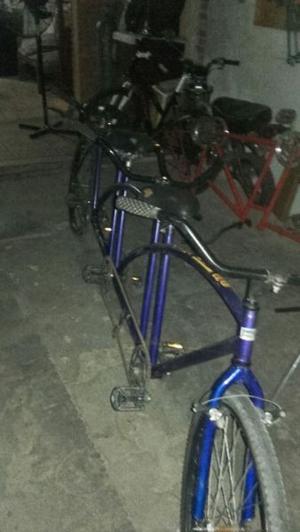 Bicicleta tanden para tres personas permuto rodado 26