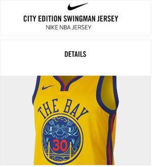 Camiseta Stephen Curry City Edition Swingman - A Pedido