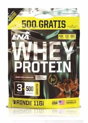 Ena Whey Protein 3.5kg Instantanea Sabores Envio Gratis