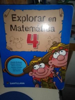 Explorar En Matematica 4 - Editorial Santillana