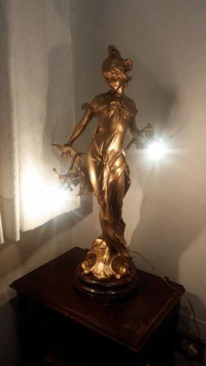 Estatua Luminaria en petit bronce