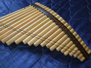 Flauta De Pan Profesional De Bambu Simil Leo Rojas 22 Tubos