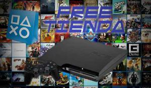Playstation 3 Slim Completa+tienda Free Juegos!!!
