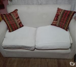 Sillon 2 cuerpos de tela liquido