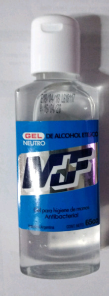Alcohol en gel 65 cc