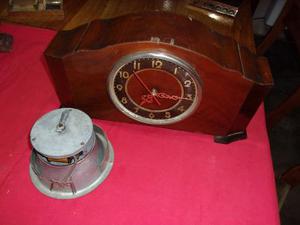 Antiguo Reloj De Mesa Caja Maquina