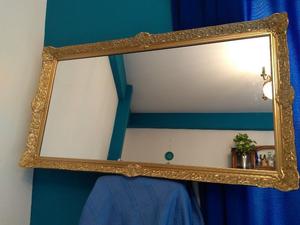 Espejo Antiguo Frances marco dorado