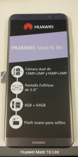 Huawei mate 10 lite(azul y dorado)