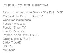Philips Blu Ray Smart 3d Bdp