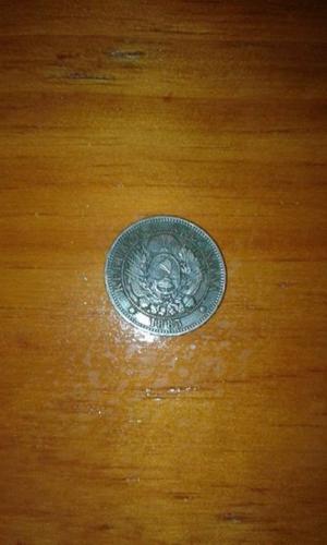 moneda antigua argentina de cobre de 