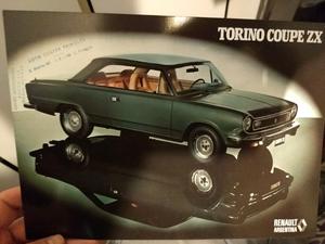 Antiguo folleto de agencia de Torino ZX - original