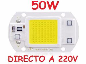 Led 50w Cob Directo 220v Blanco Frio Apto Repuesto Reflector