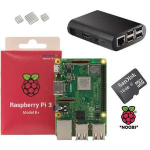 Nuevo Raspberry Pi 3 B+ Plus +sd16 Noobs +case +disipadores