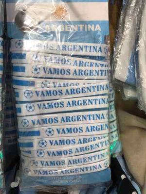 Pulseras Silicona Argentina X 12