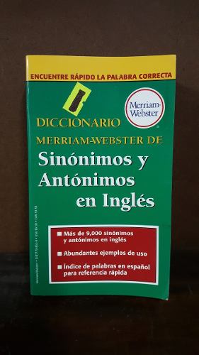 @diccionario De Sinónimos Y Antónimos En Ingles. M.
