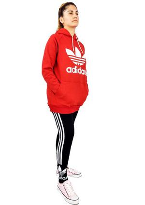 Conjunto adidas Originals Mujer Buzo Canguro + Calza Sport