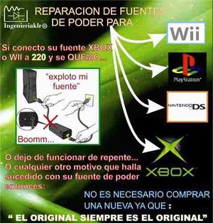 Fuente Xbox 360 Slim One Fat Service En El Momento