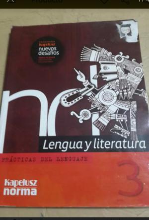 Libro de lengua y literatura 3 kapelusz norma
