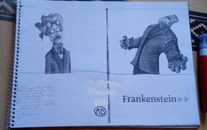 Libro frankenstein fotocopiado