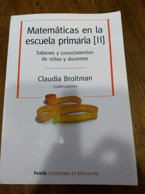 Libro matemáticas en la escuela primaria