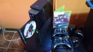 Xbox 360 Usada +dos Joysticks +disxo Duro Con 40 Juegos