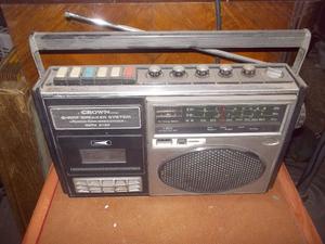 antiguo radio grabador crown japon modelo crc-550sw funciona