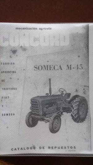 MANUAL DE FIAT CONCORD SOMECA M-45 CATÁLOGO DE PIEZAS DE