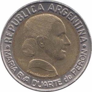 Argentina 1 Peso  Voto Femenino - Evita - Sin Circ.
