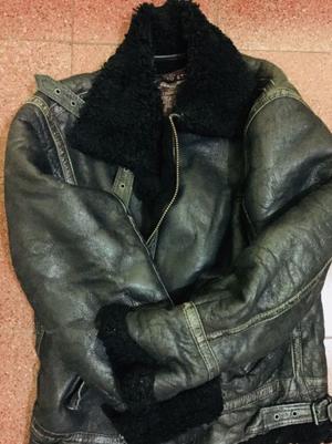 Campera cordero cuero