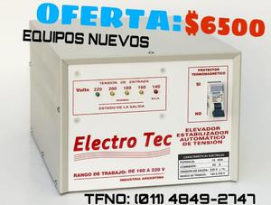 Elevadores de tensión automaticos watts