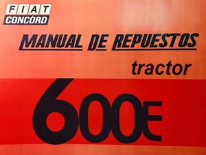Manual de repuestos tractor Fiat 600E