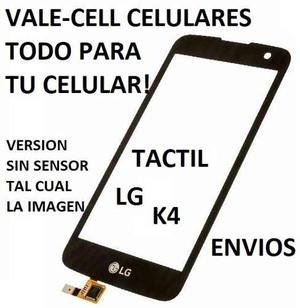 Tactil / Touch Screen Pantalla Vidrio Lg K4 K120 K121 K130
