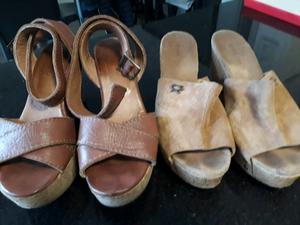 SANDALIAS SARKANY 37 Y PARUOLO 38 USADAS POR LAS DOS 250