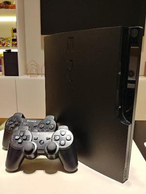 Ps3 Slim 120 Gb Impecable + 6 Joys + Juegos