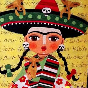 Azulejo de Frida Kahlo