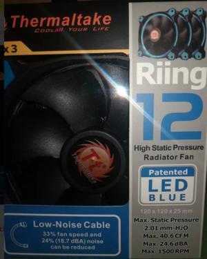 Cooler Thermaltake Ring 12 X3 Led Blue