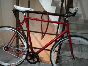 Fixie roja blanca rodado 29 talla L