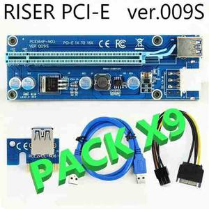 Pack X9 Riser Pci-e 1x Ver 009s