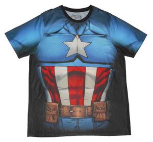 Remera - Xxl - Capitan America Marvel - Mvl
