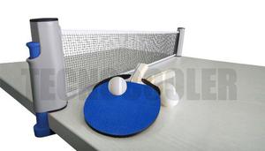 Set De Ping Pong + Red Retractil + Paletas + Pelotas Tenis