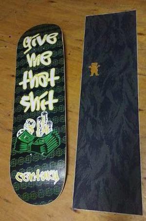 Tabla De Skate Century Gmt$ + Grip Grizzly B&g Usa