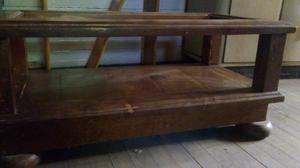 mesa ratona rectangular de madera maciza
